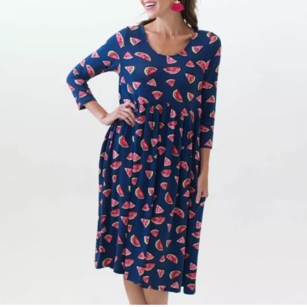 Agnes & Dora Oakley Dress Watermelon Print Large